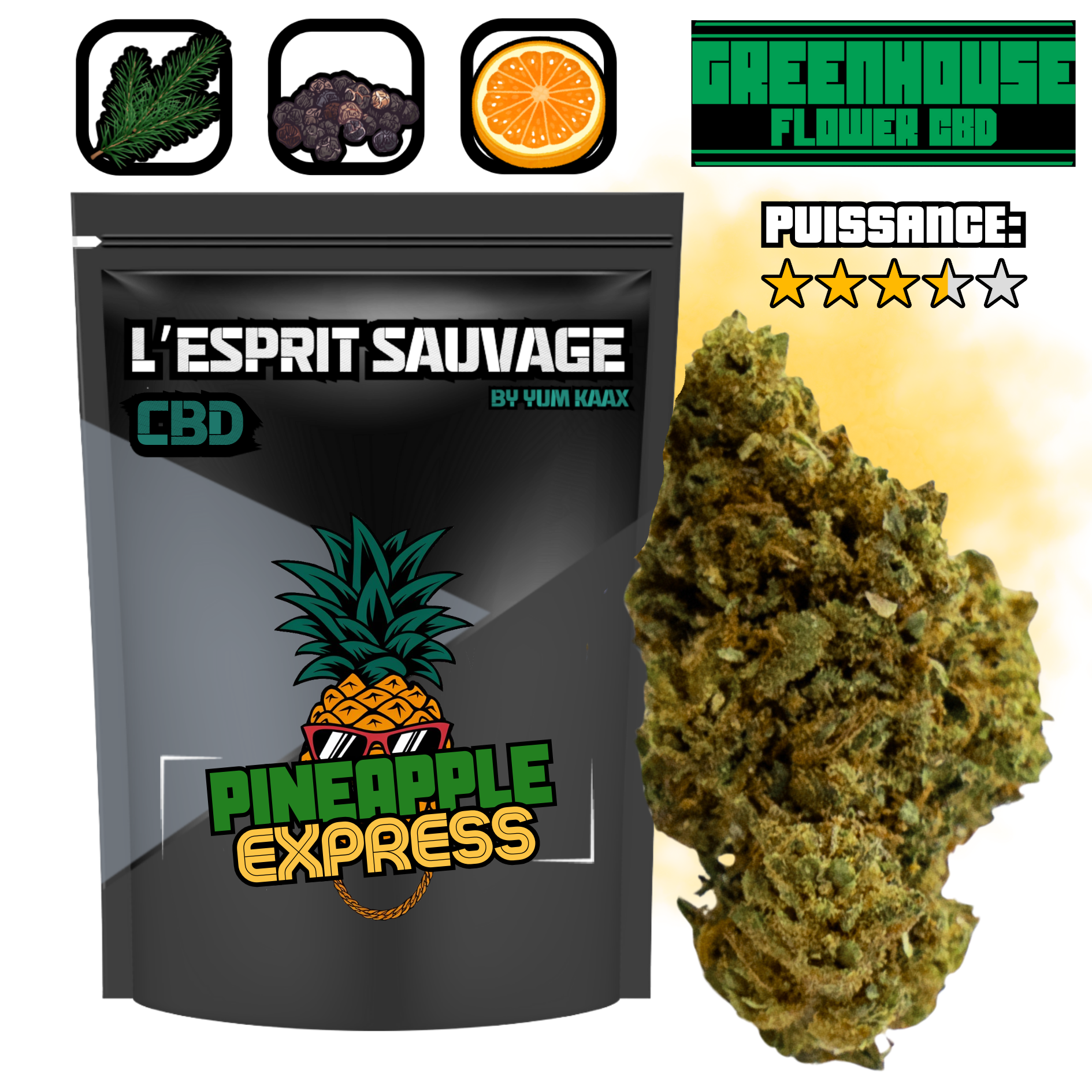 Pineapple Express | Small Bud | 3,96% CBD