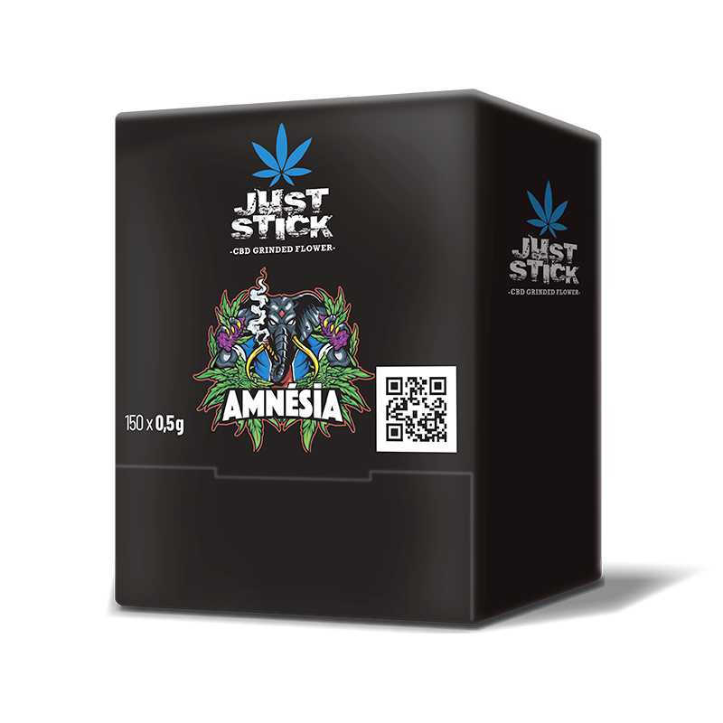 BOÎTE JUST STICK - FLEURS CBD GRINDÉES - AMNESIA