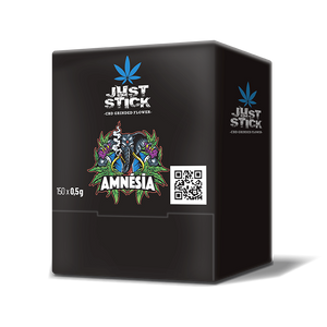 BOÎTE JUST STICK - FLEURS CBD GRINDÉES - AMNESIA